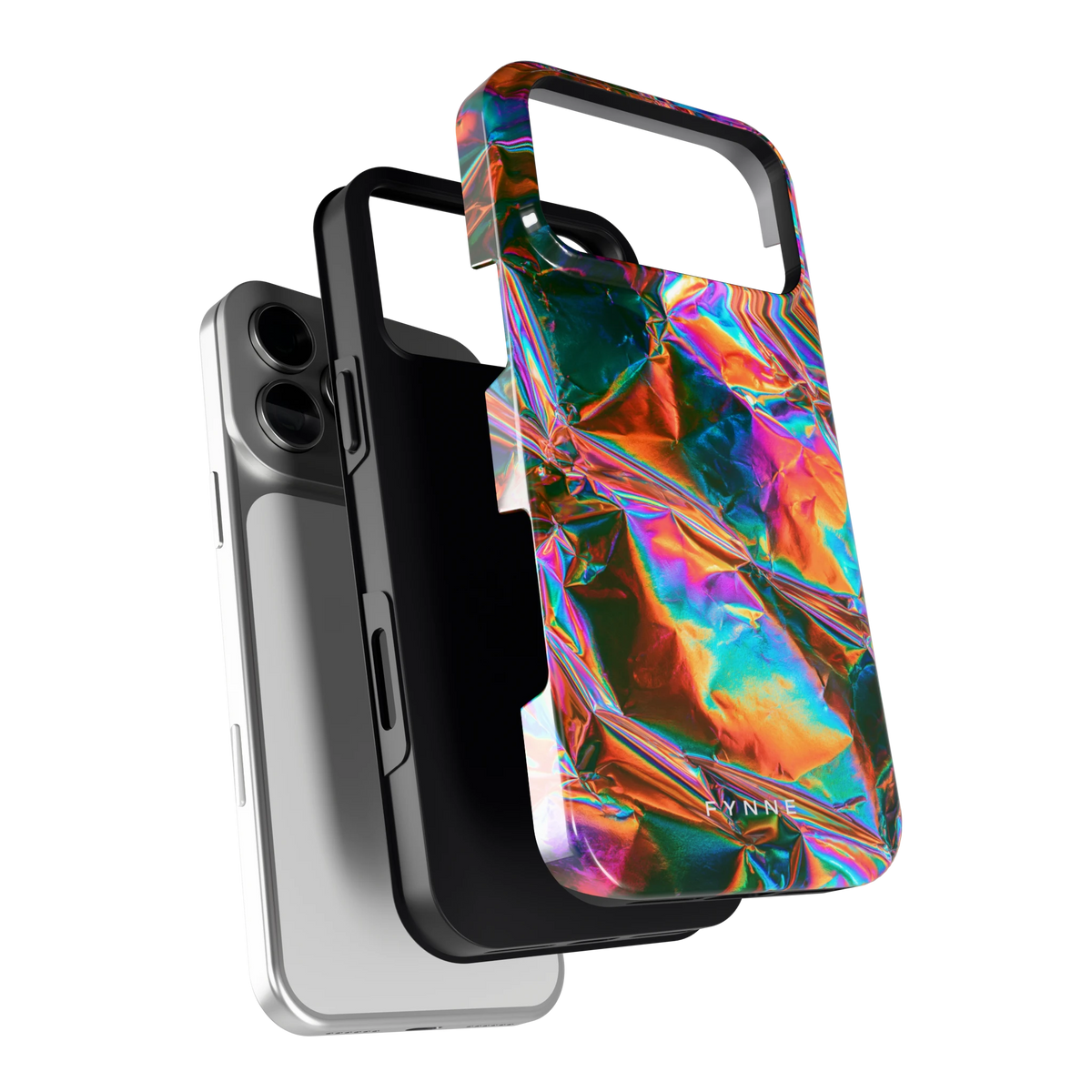 Holografische print hoesje voor iPhone 18 Pro Max, los van de telefoon