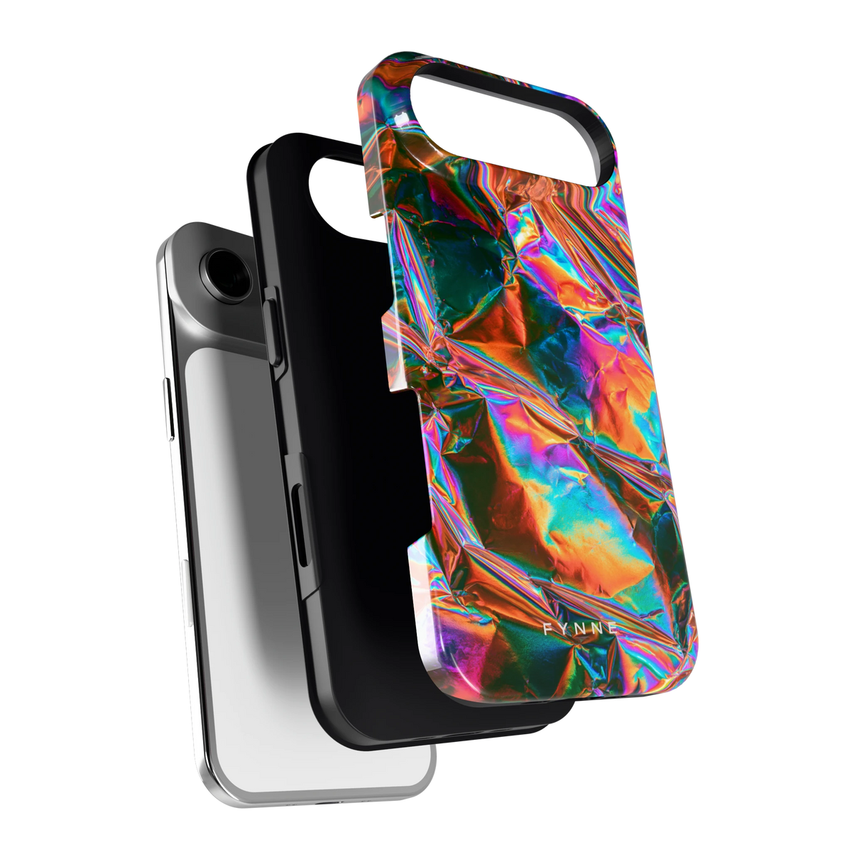 Holografische print hoesje voor iPhone Air, los van de telefoon