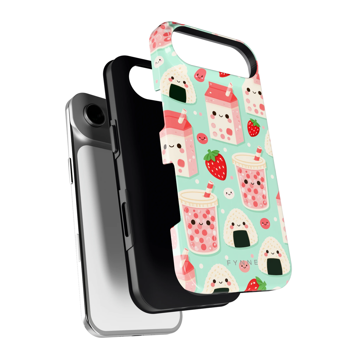 Kawaii Aardbeisnacks hoesje voor iPhone Air, los van de telefoon