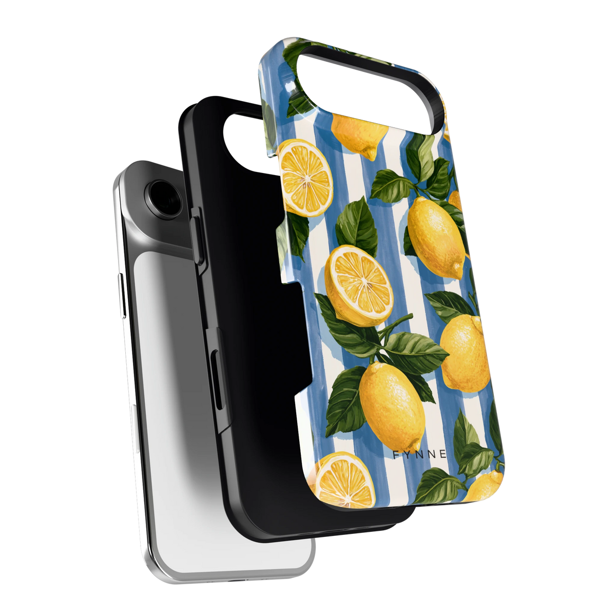 Citroenen op Strepen hoesje voor iPhone Air, los van de telefoon