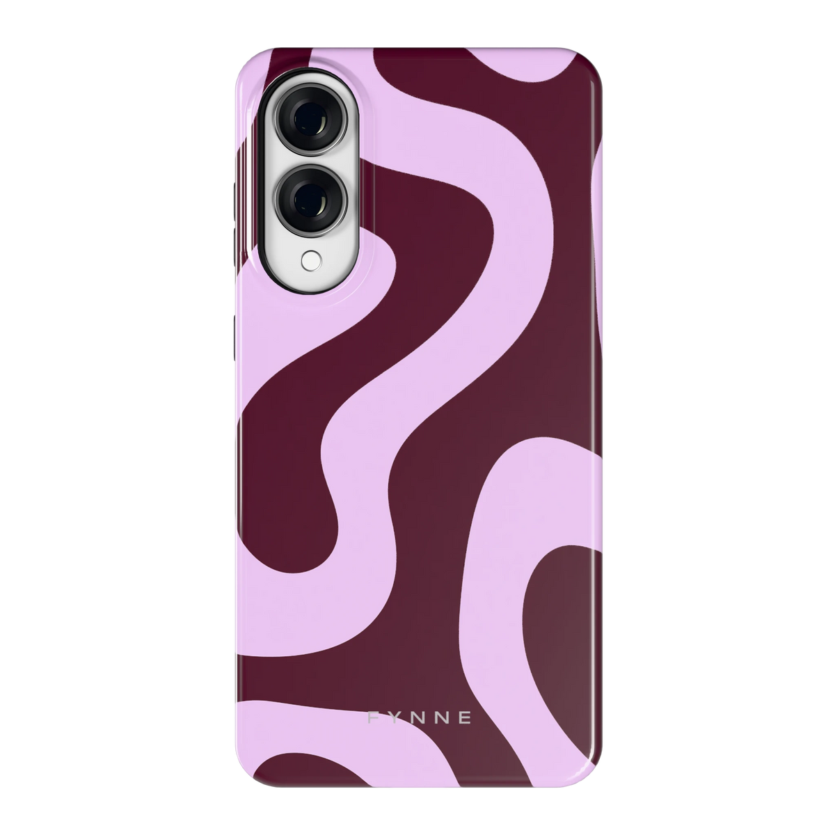 Lila Swirl hoesje voor Galaxy S25 Edge, achterkant