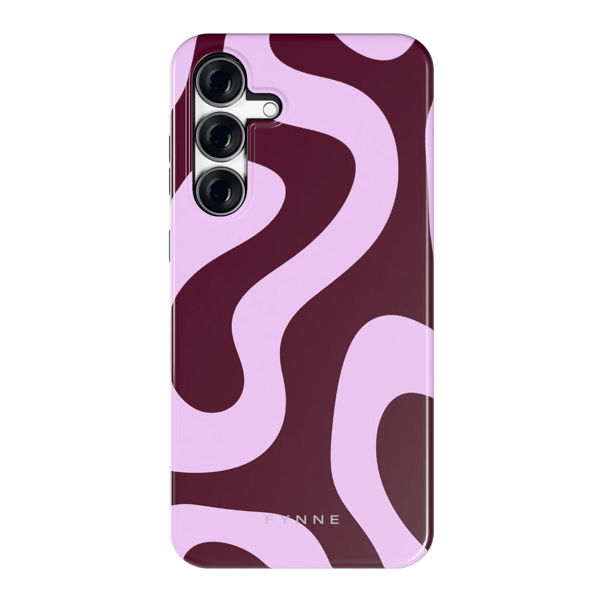 Lila Swirl hoesje voor Galaxy S25 FE, achterkant