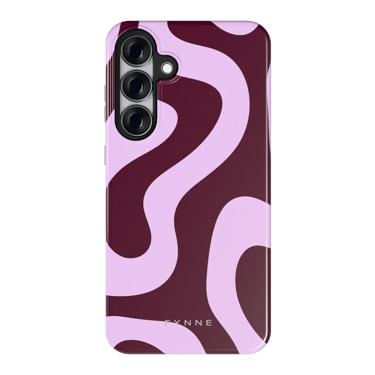 Lila Swirl hoesje voor Galaxy S25+, achterkant