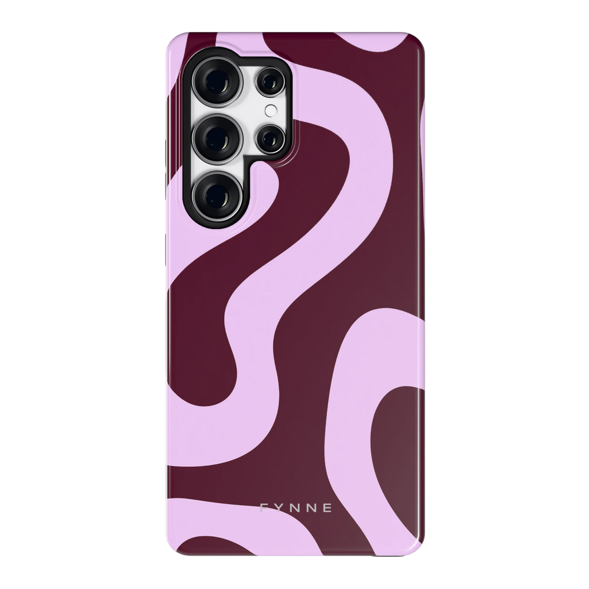 Lila Swirl hoesje voor Galaxy S25 Ultra, achterkant