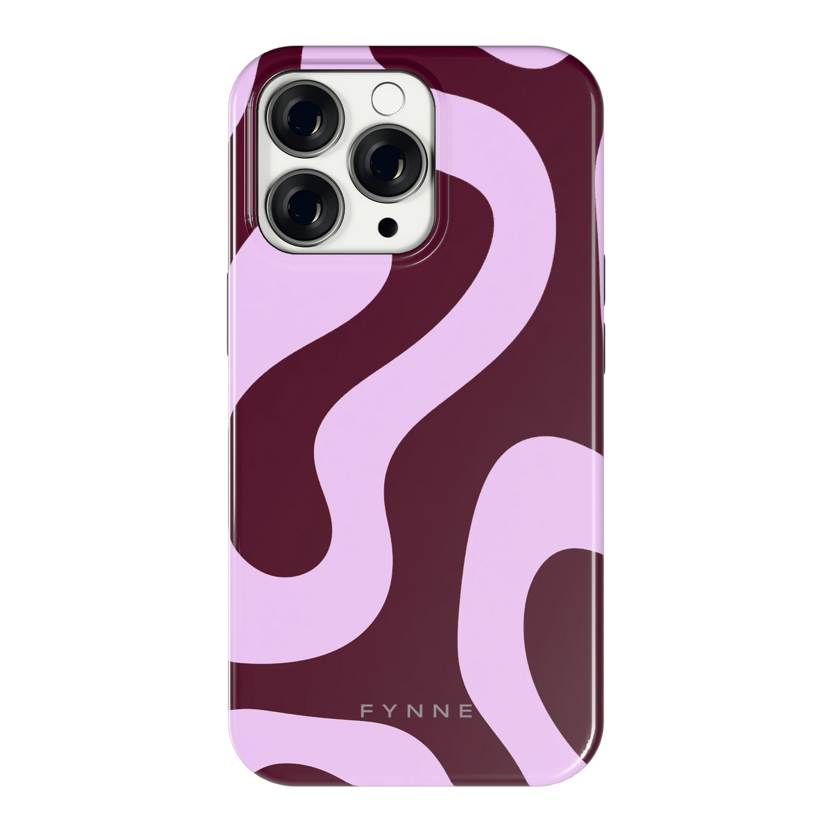 Lila Swirl hoesje voor iPhone 13 Pro, achterkant