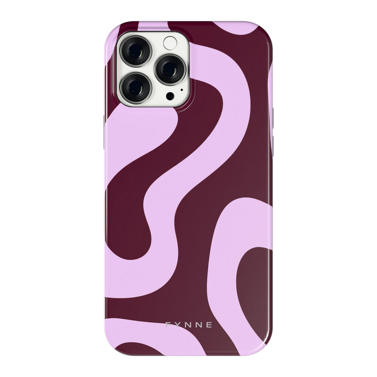 Lila Swirl hoesje voor iPhone 13 Pro Max, achterkant