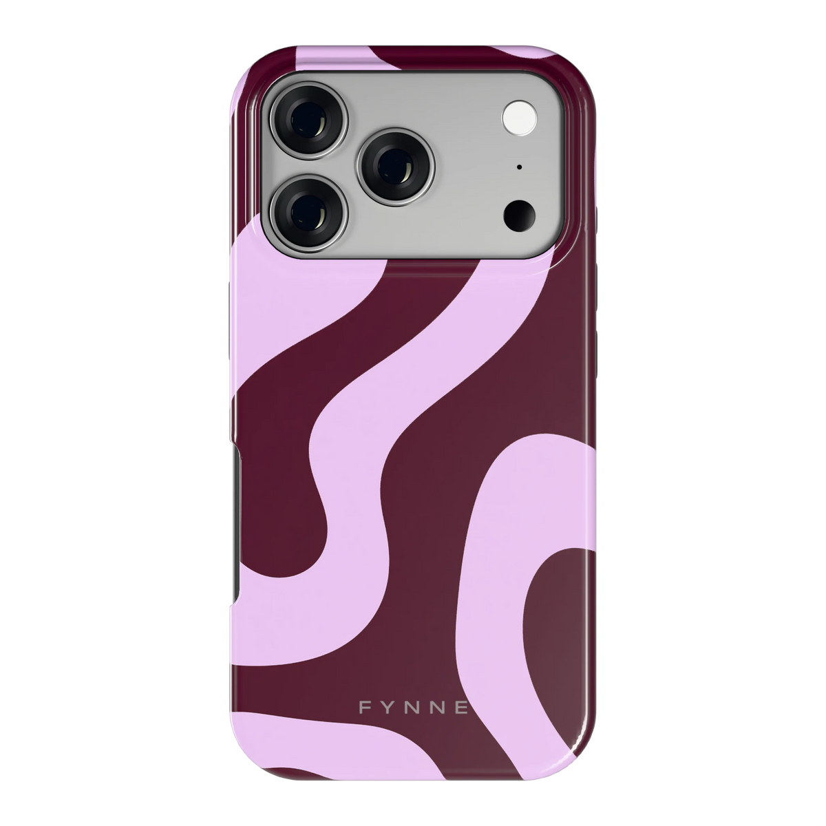 Lila Swirl hoesje voor iPhone 17 Pro, achterkant