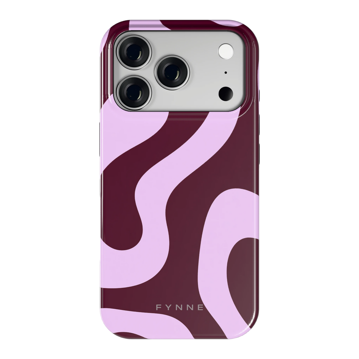 Lila Swirl hoesje voor iPhone 18 Pro, achterkant