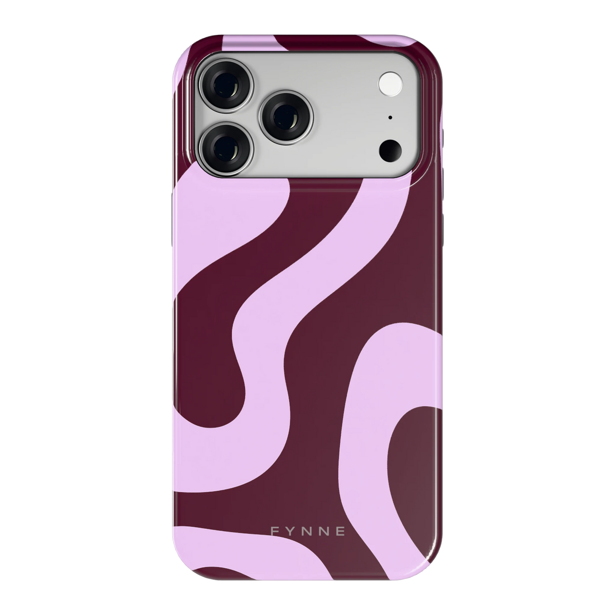 Lila Swirl hoesje voor iPhone 18 Pro Max, achterkant