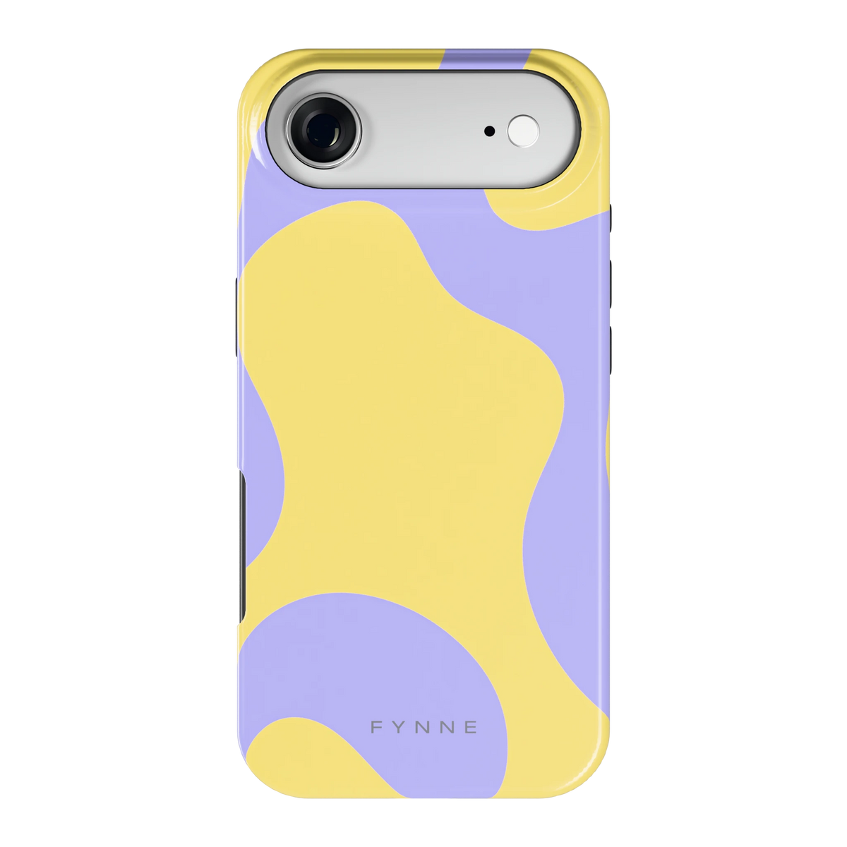 Lila Gele Vlekken hoesje voor iPhone Air, achterkant