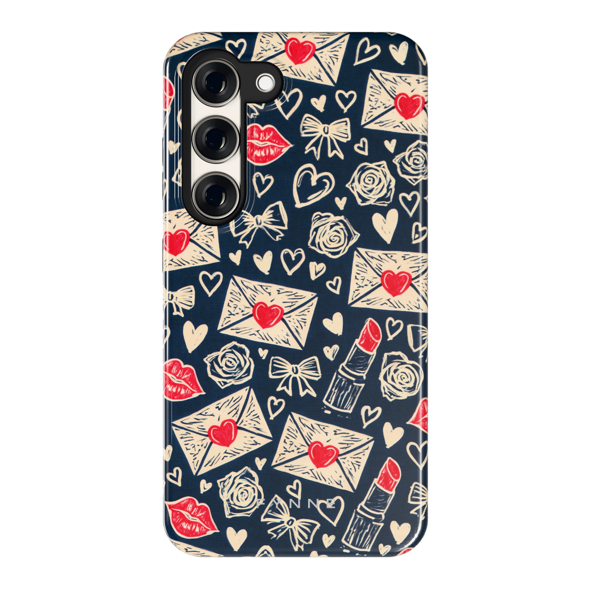 Liefdesbrieven hoesje voor Galaxy S23, achterkant
