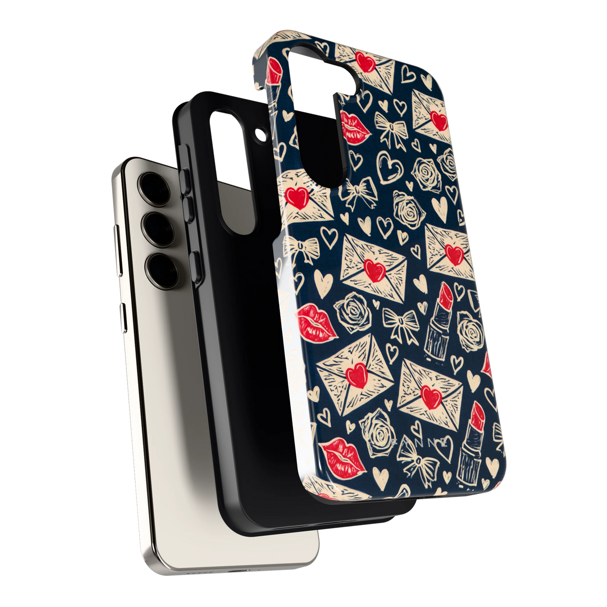 Liefdesbrieven hoesje voor Galaxy S23, los van de telefoon