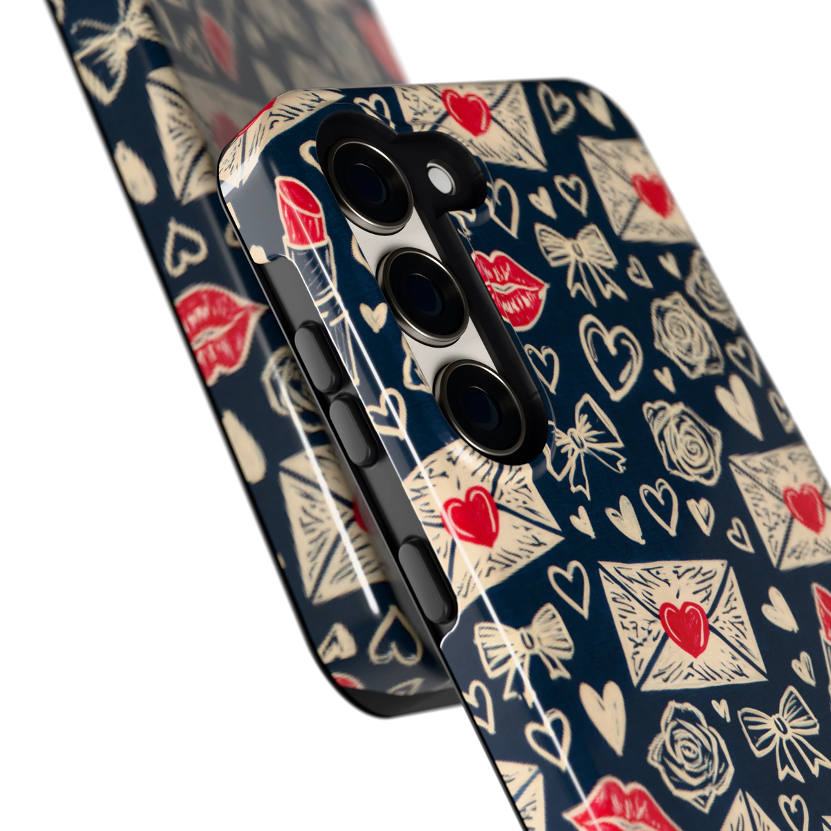 Liefdesbrieven hoesje voor Galaxy S23, close-up