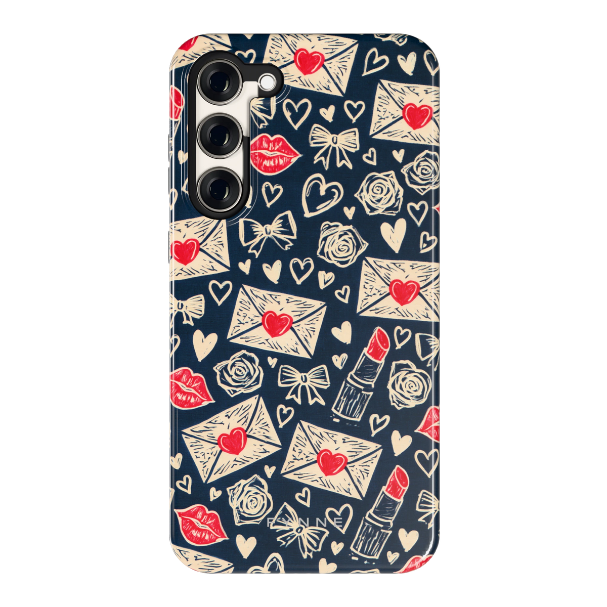 Liefdesbrieven hoesje voor Galaxy S23+, achterkant