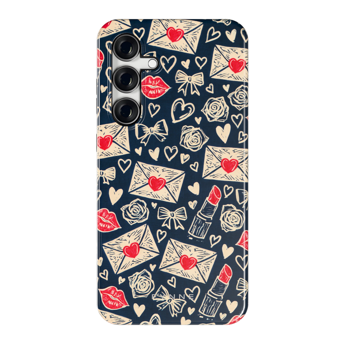 Liefdesbrieven hoesje voor Galaxy S24 FE, achterkant