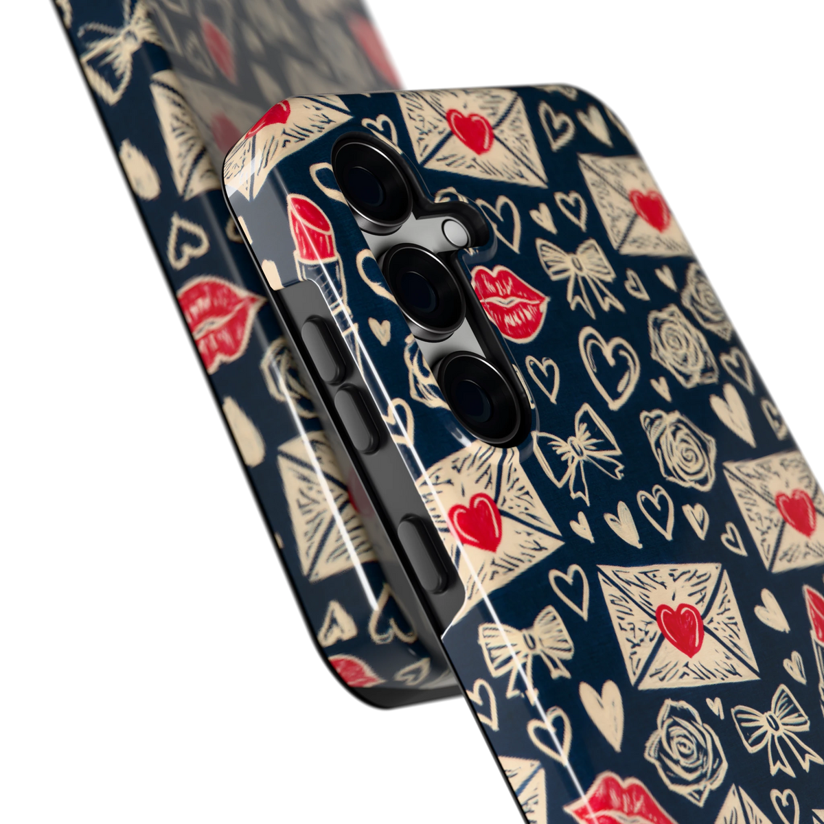 Liefdesbrieven hoesje voor Galaxy S24 FE, close-up