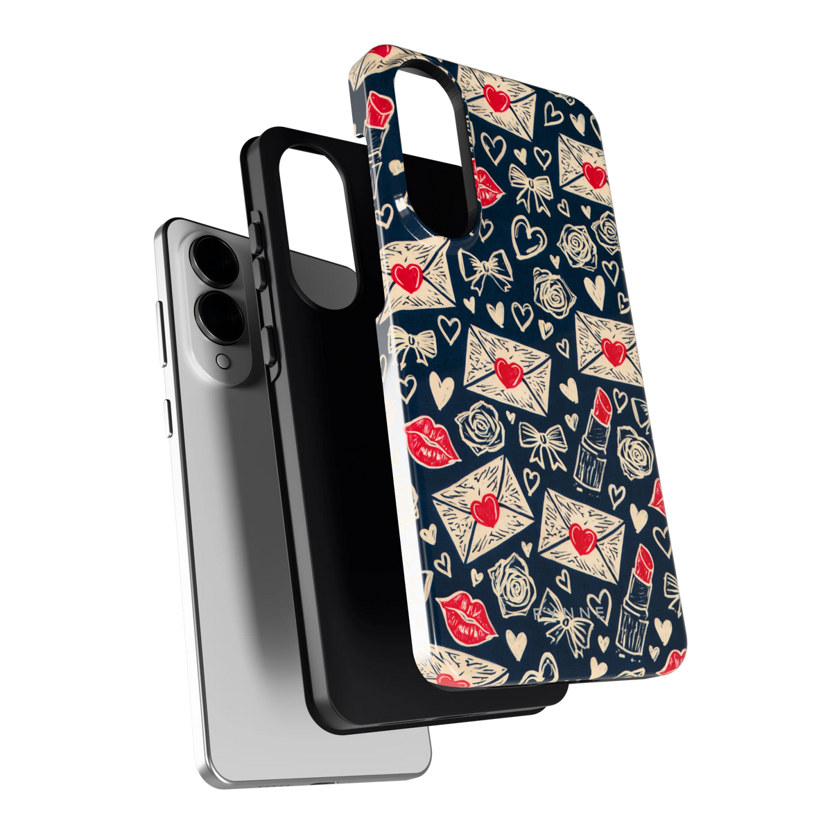 Liefdesbrieven hoesje voor Galaxy S25 Edge, los van de telefoon