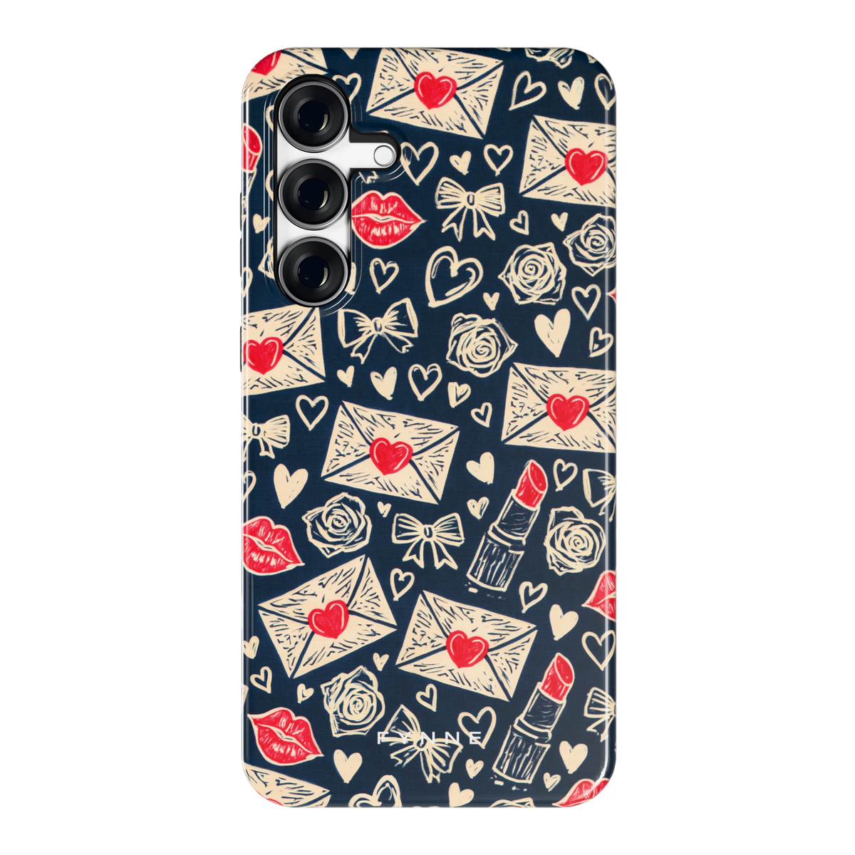 Liefdesbrieven hoesje voor Galaxy S25 FE, achterkant