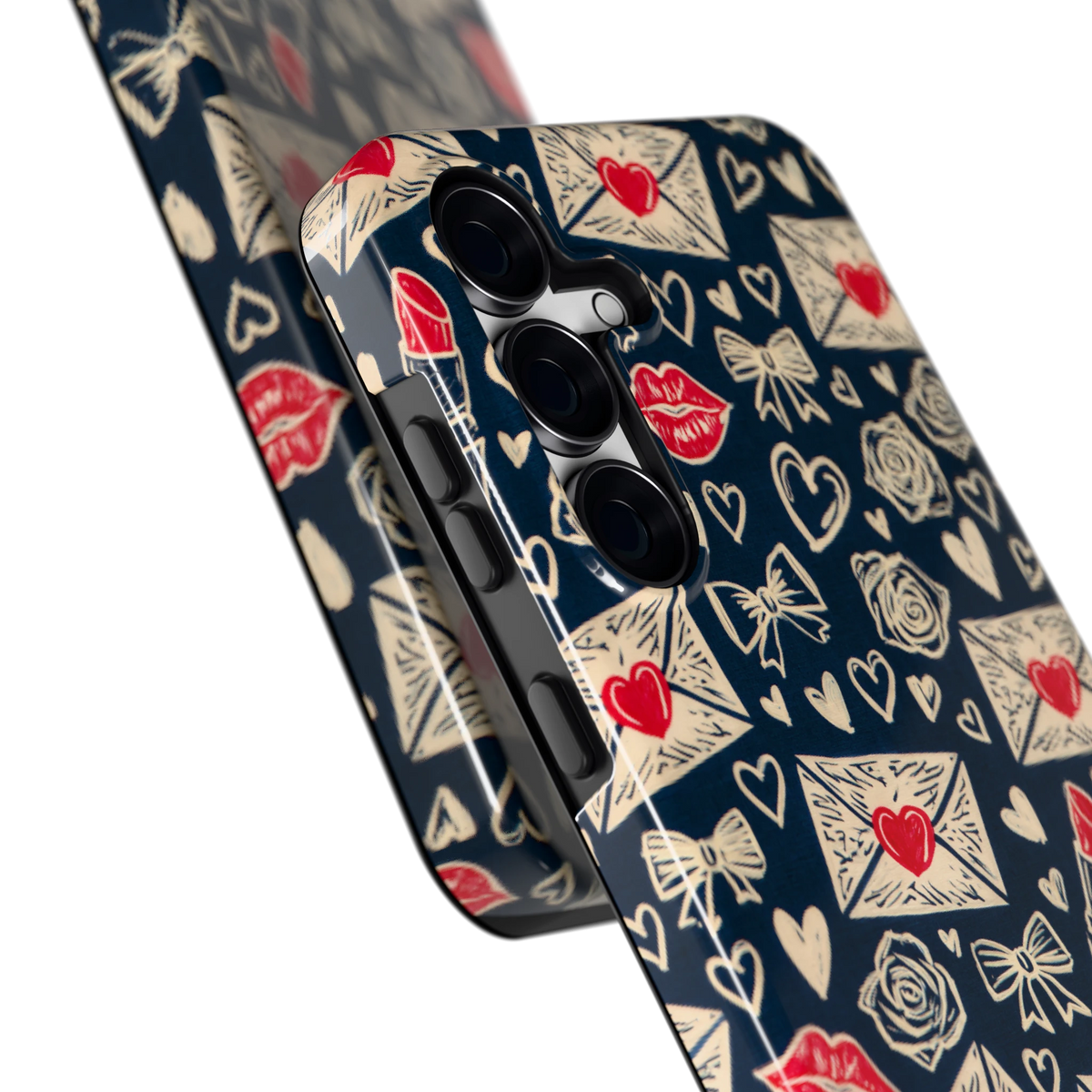 Liefdesbrieven hoesje voor Galaxy S25 FE, close-up