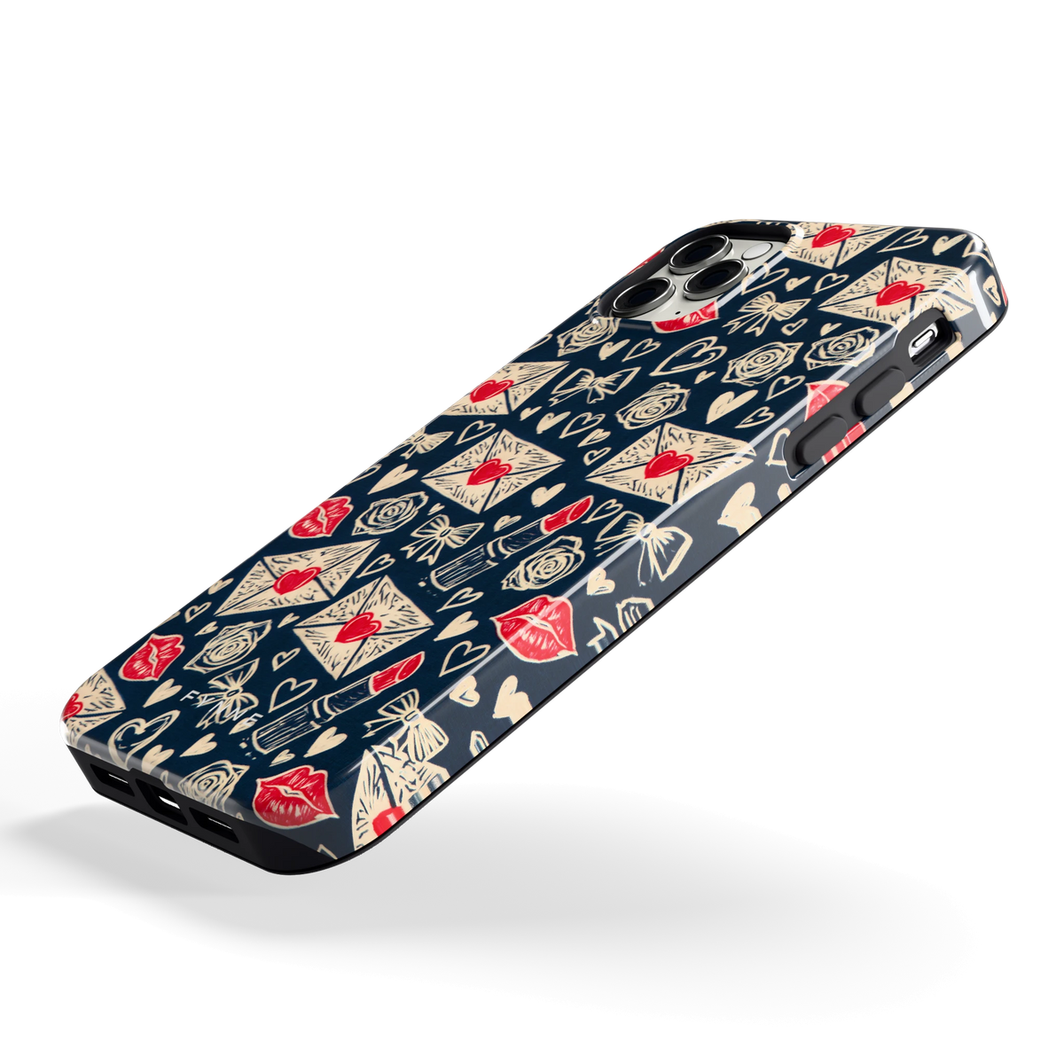 Liefdesbrieven hoesje voor iPhone 11 Pro Max, schuin
