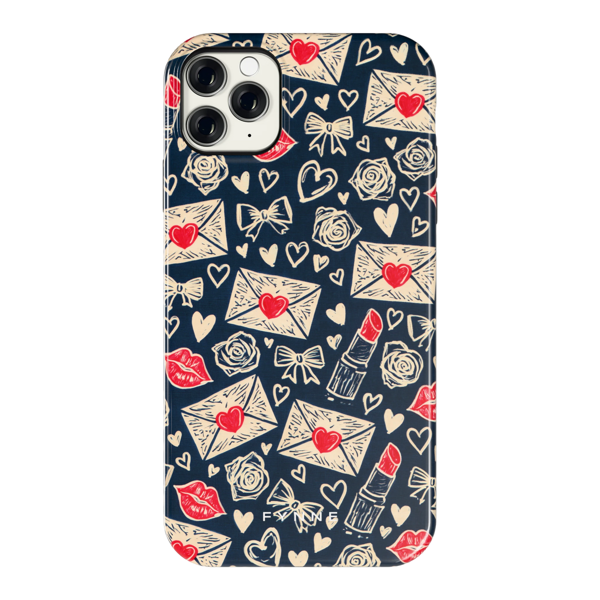 Liefdesbrieven hoesje voor iPhone 11 Pro Max, achterkant