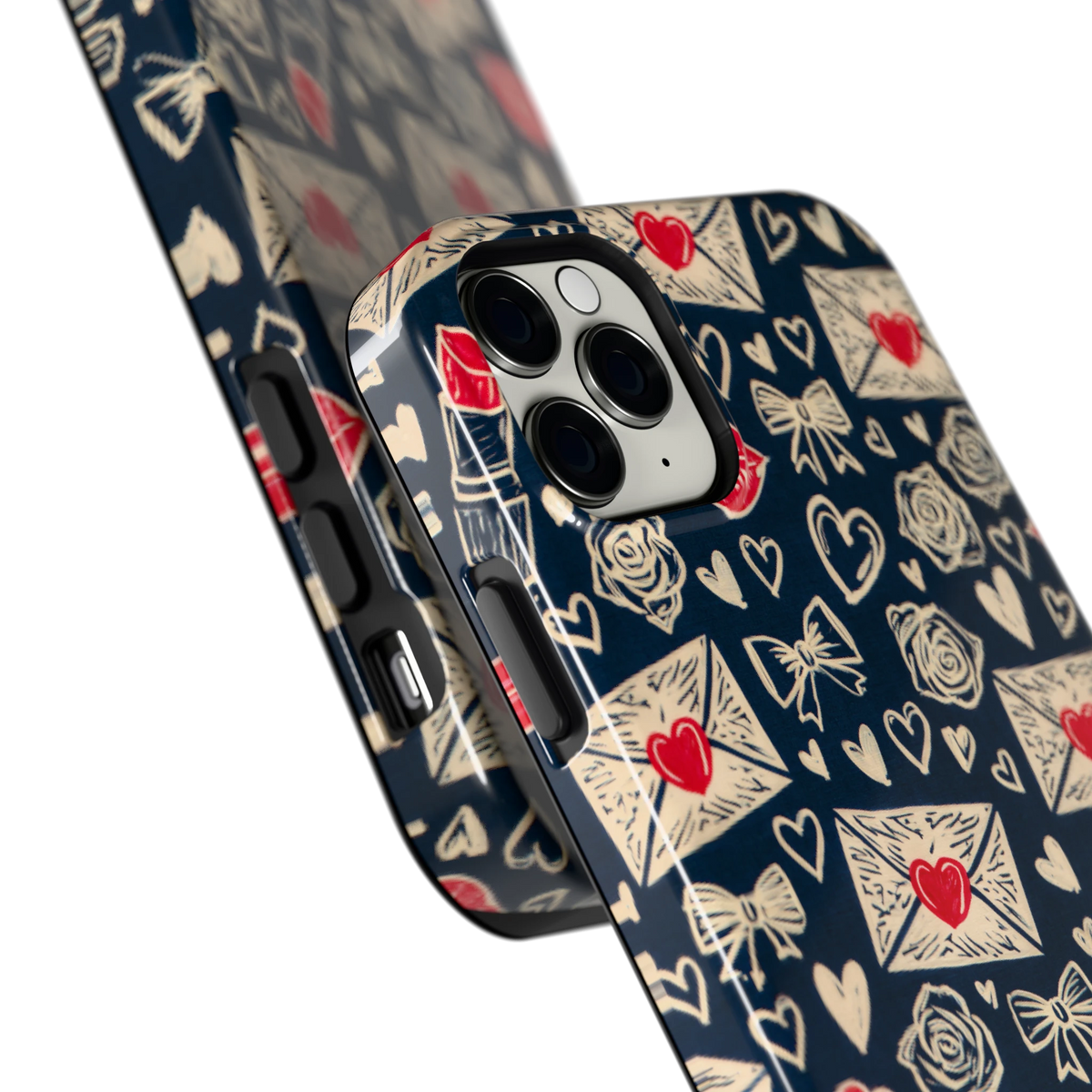 Liefdesbrieven hoesje voor iPhone 11 Pro Max, close-up