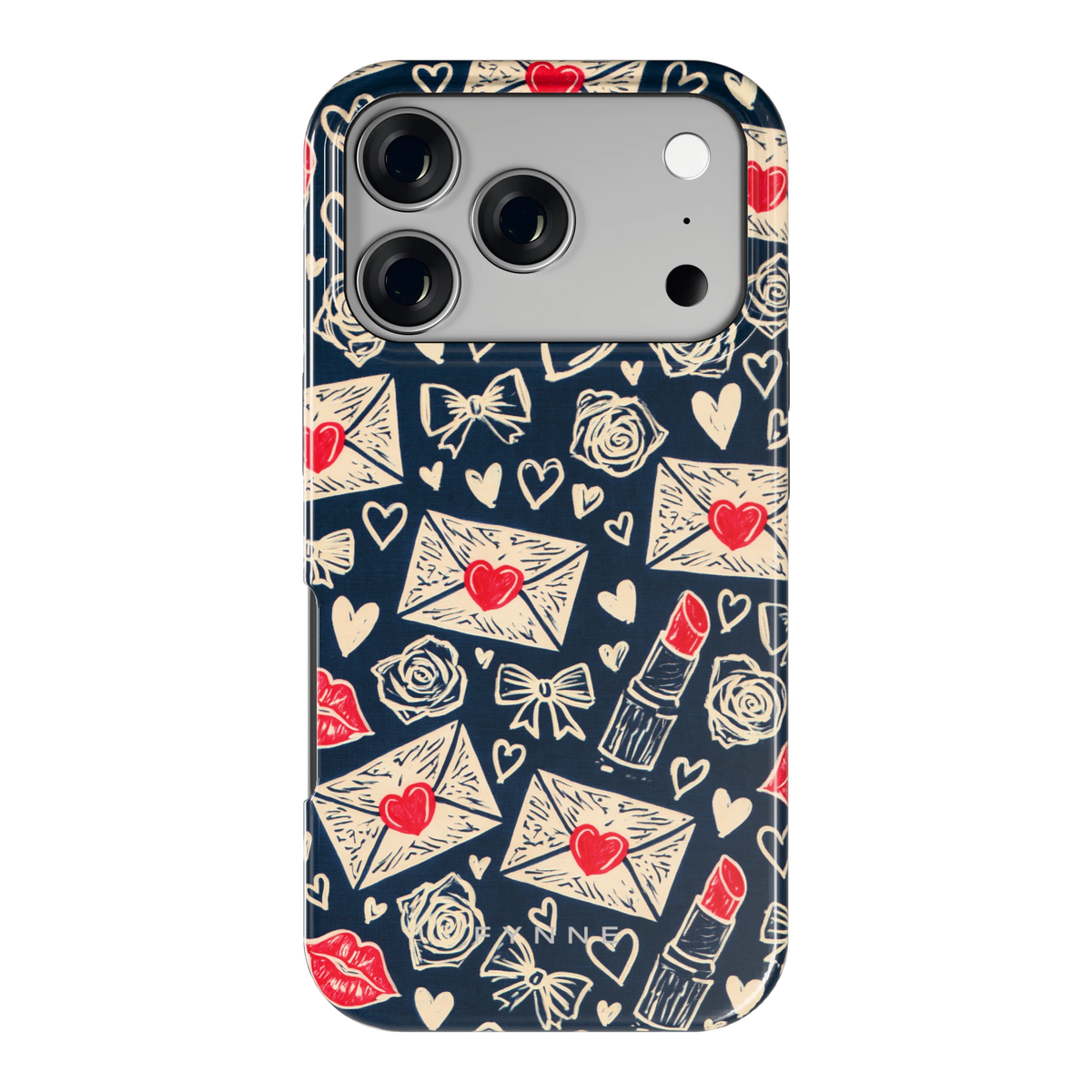 Liefdesbrieven hoesje voor iPhone 17 Pro, achterkant