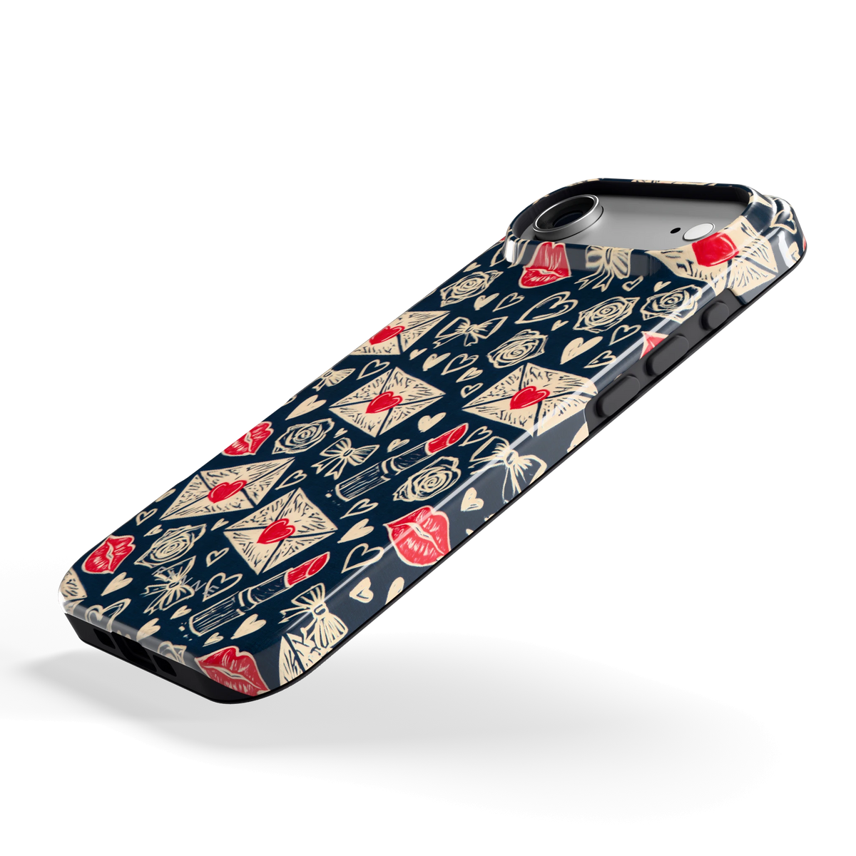 Liefdesbrieven hoesje voor iPhone Air, schuin