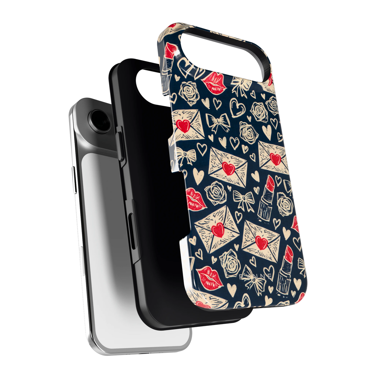 Liefdesbrieven hoesje voor iPhone Air, los van de telefoon