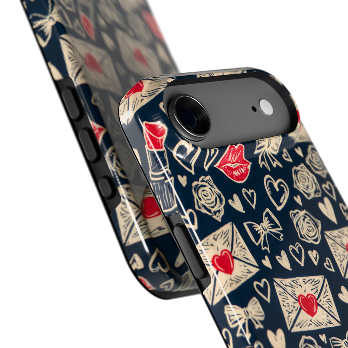 Liefdesbrieven hoesje voor iPhone Air, close-up