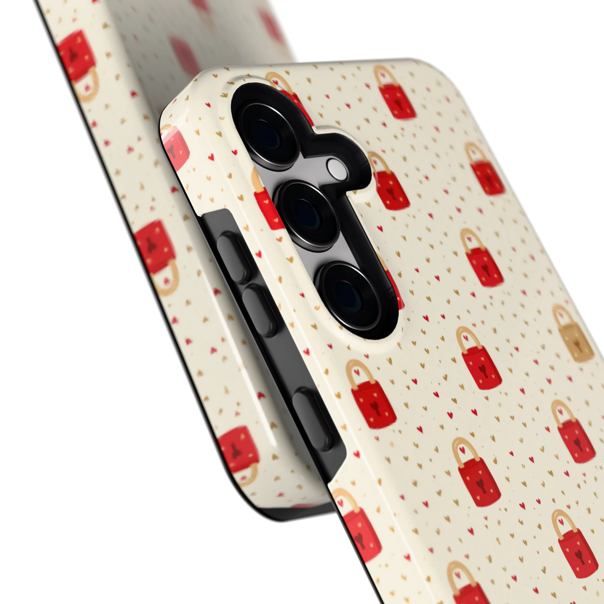 Liefdesslotjes hoesje voor Galaxy S24, close-up
