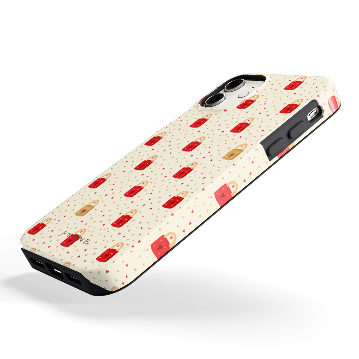 Liefdesslotjes hoesje voor iPhone 11, schuin