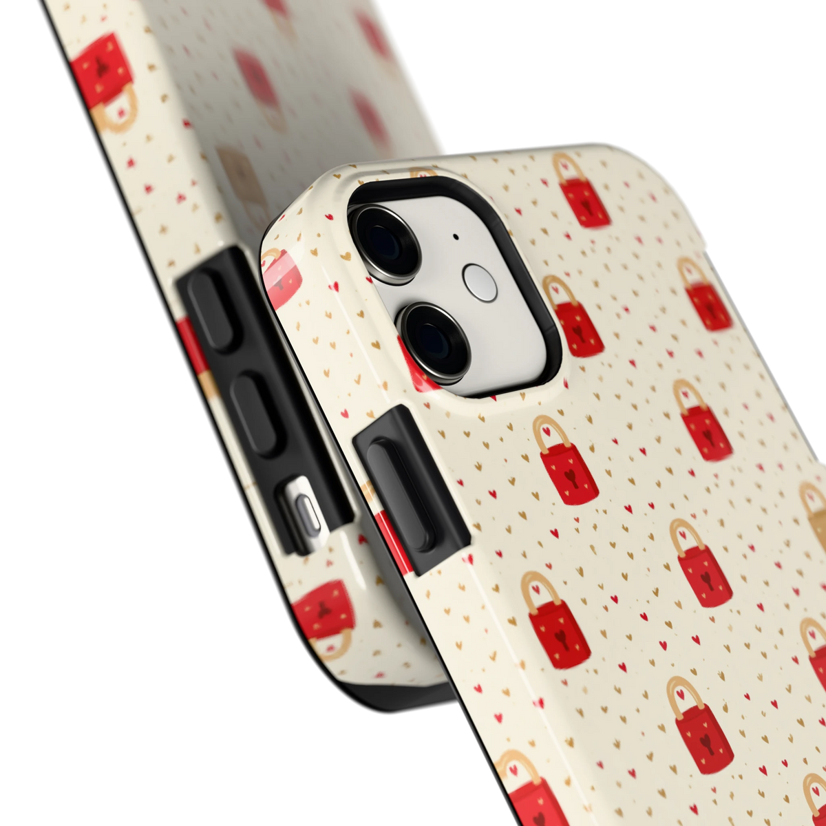 Liefdesslotjes hoesje voor iPhone 11, close-up