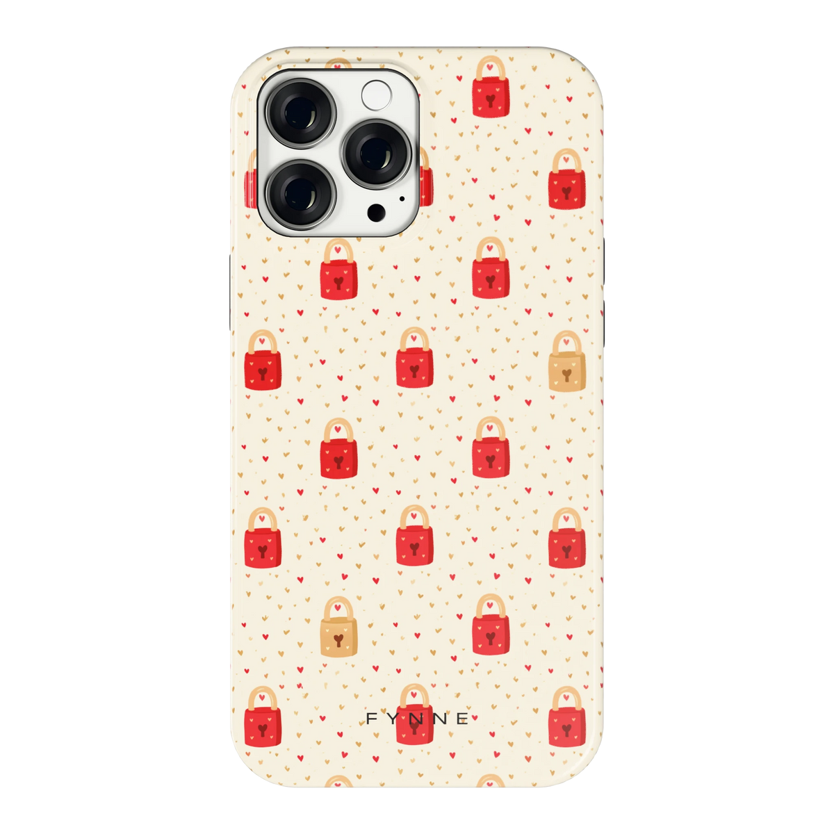 Liefdesslotjes hoesje voor iPhone 13 Pro Max, achterkant