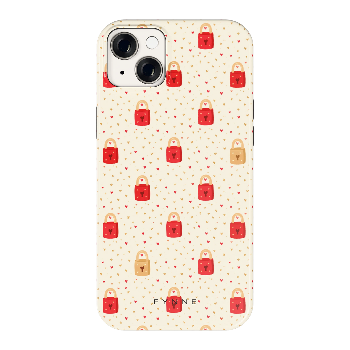 Liefdesslotjes hoesje voor iPhone 14 Plus, achterkant