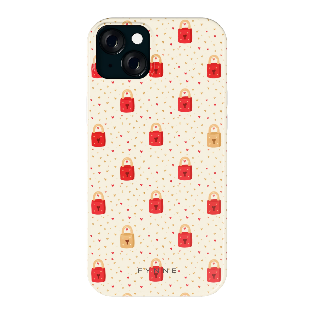 Liefdesslotjes hoesje voor iPhone 15 Plus, achterkant