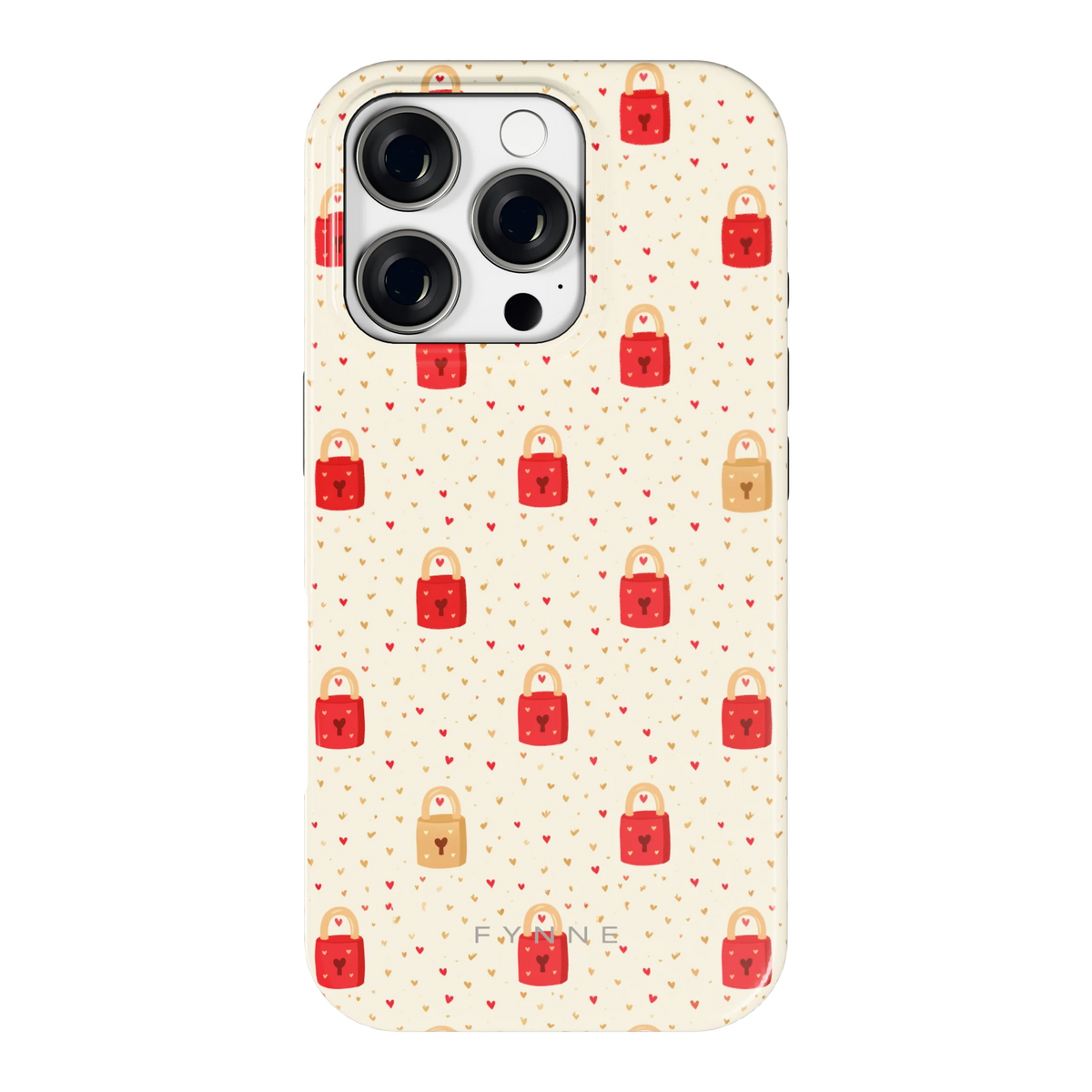 Liefdesslotjes hoesje voor iPhone 16 Pro, achterkant