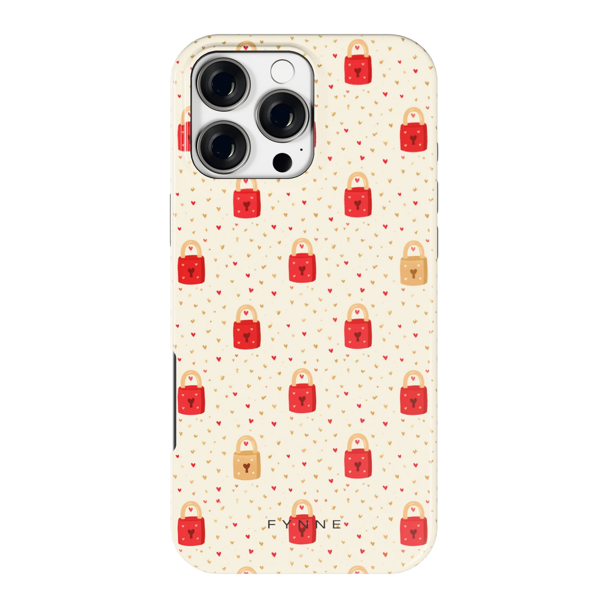 Liefdesslotjes hoesje voor iPhone 16 Pro Max, achterkant