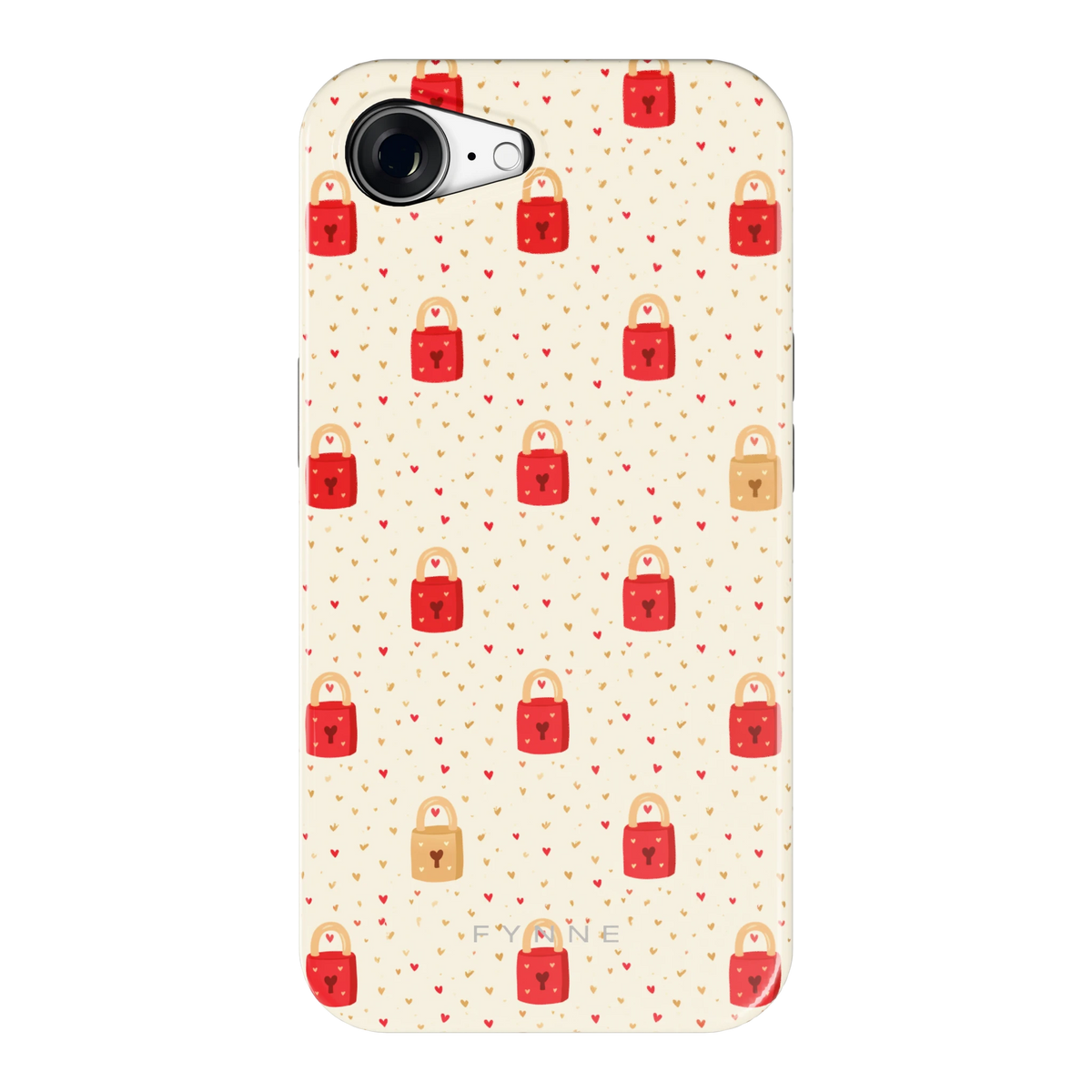 Liefdesslotjes hoesje voor iPhone 16e, achterkant