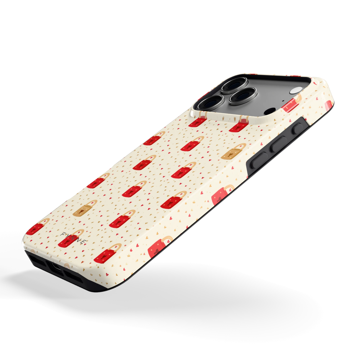 Liefdesslotjes hoesje voor iPhone 17 Pro Max, schuin