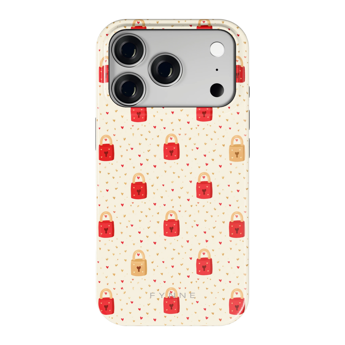 Liefdesslotjes hoesje voor iPhone 18 Pro, achterkant