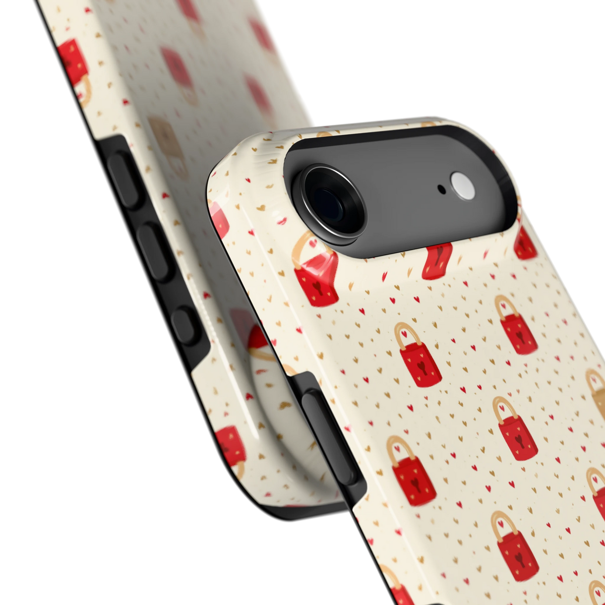 Liefdesslotjes hoesje voor iPhone Air, close-up