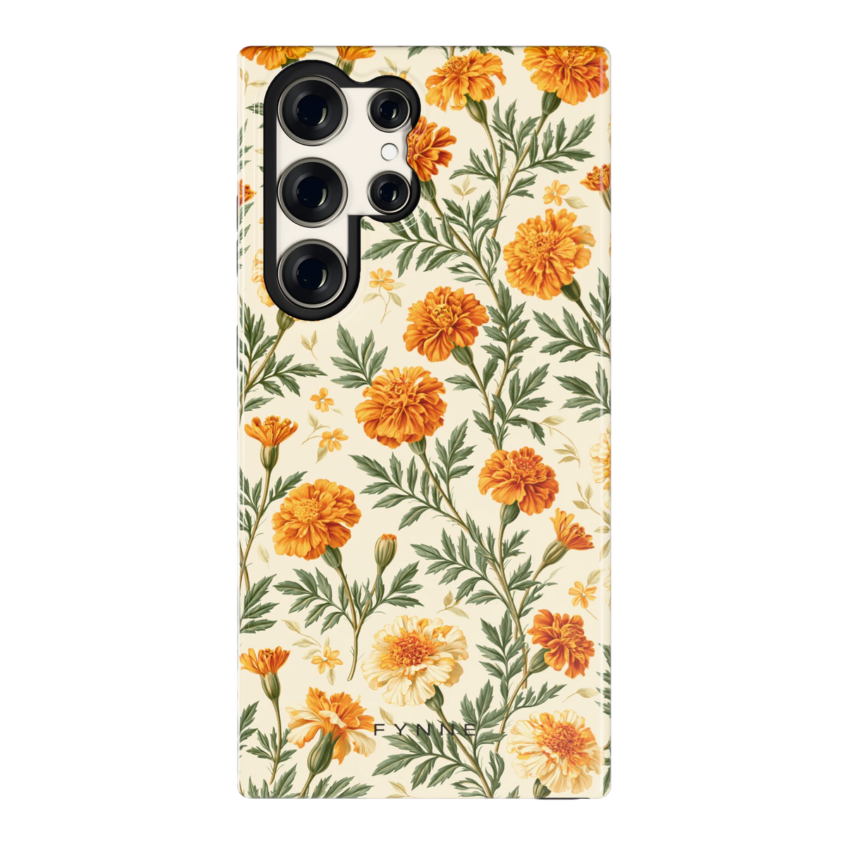 Goudsbloemenveld hoesje voor Galaxy S23 Ultra, achterkant