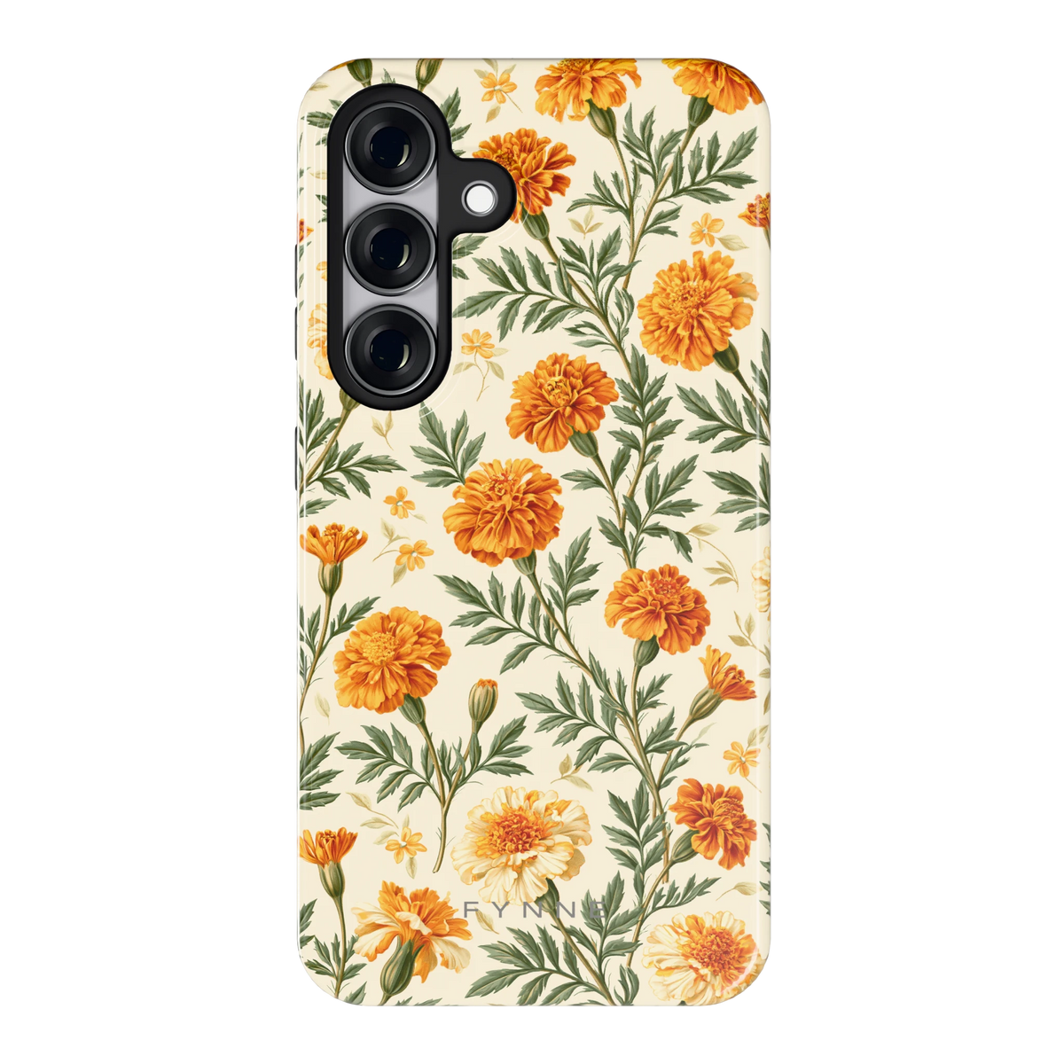 Goudsbloemenveld hoesje voor Galaxy S25, achterkant