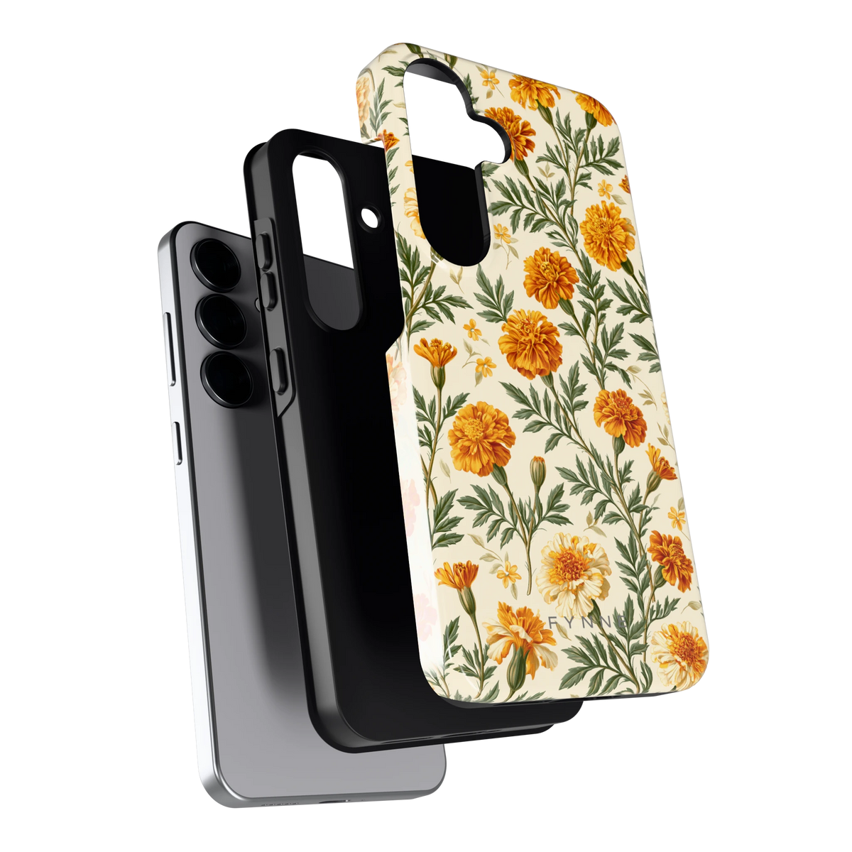 Goudsbloemenveld hoesje voor Galaxy S25, los van de telefoon