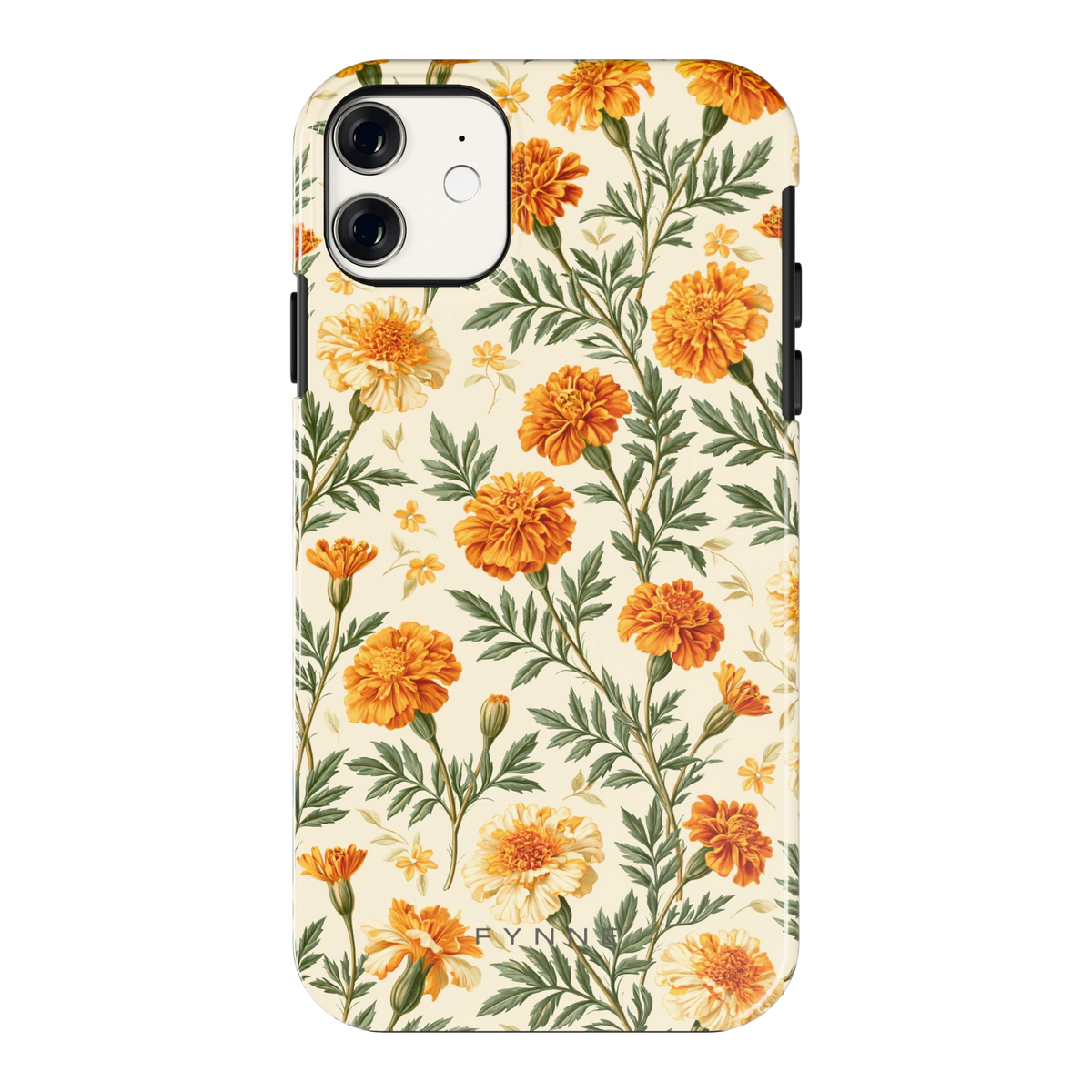 Goudsbloemenveld hoesje voor iPhone 11, achterkant