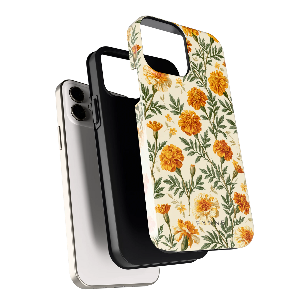Goudsbloemenveld hoesje voor iPhone 12, los van de telefoon
