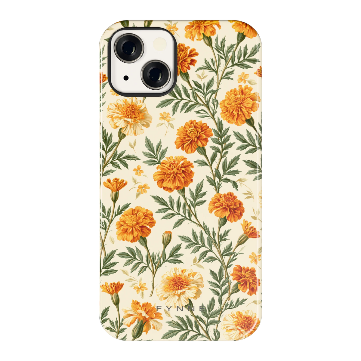 Goudsbloemenveld hoesje voor iPhone 13, achterkant
