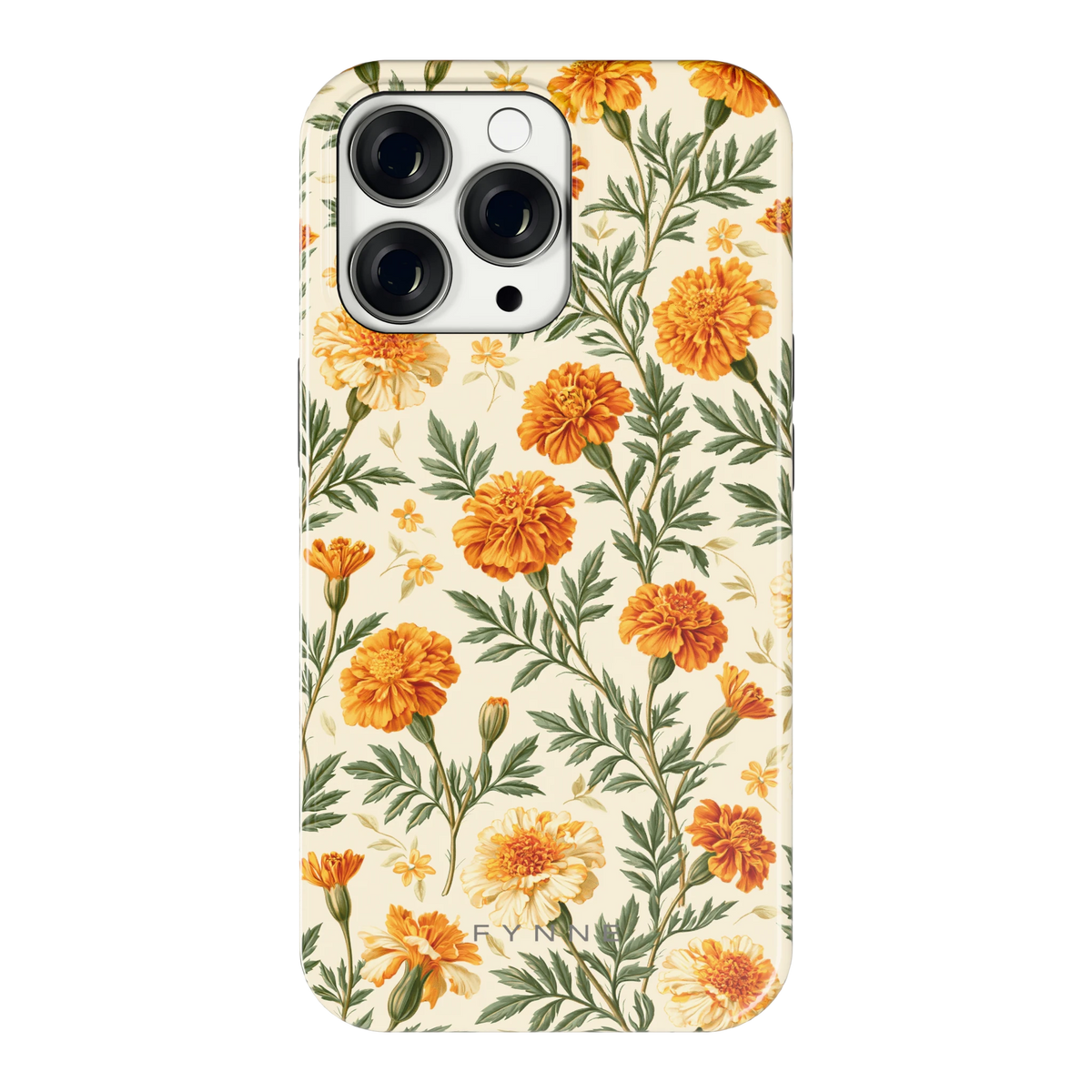 Goudsbloemenveld hoesje voor iPhone 13 Pro, achterkant