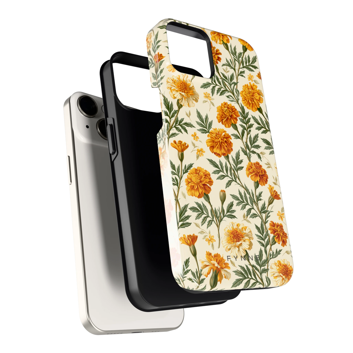 Goudsbloemenveld hoesje voor iPhone 14, los van de telefoon